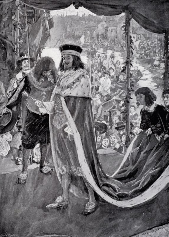 Kung Charles I:s framfart till Westminster Abbey av William Hatherell