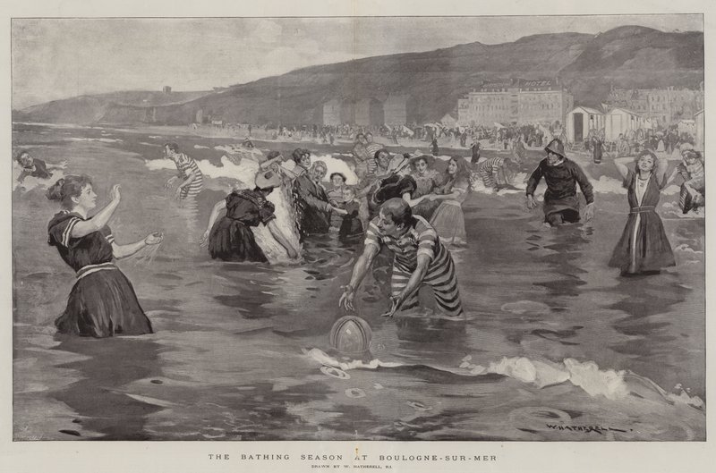 Badsäsongen i Boulogne-sur-Mer av William Hatherell