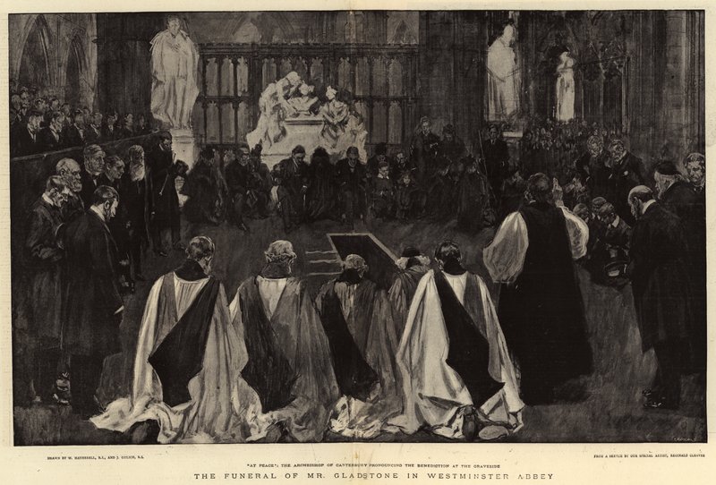 Mr Gladstones begravning i Westminster Abbey av William Hatherell