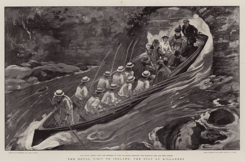 Det kungliga besöket på Irland, vistelsen på Killarney av William Hatherell
