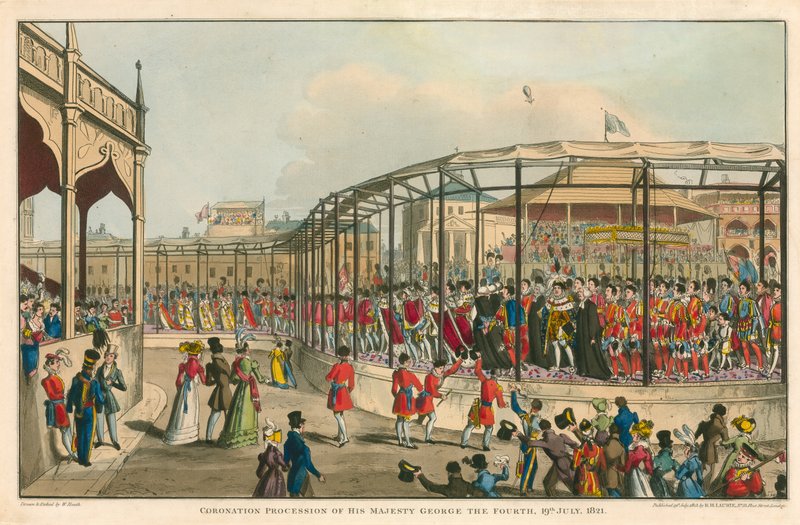Hans Majestät George IV:s kröningståg, 19 juli 1821 av William Heath