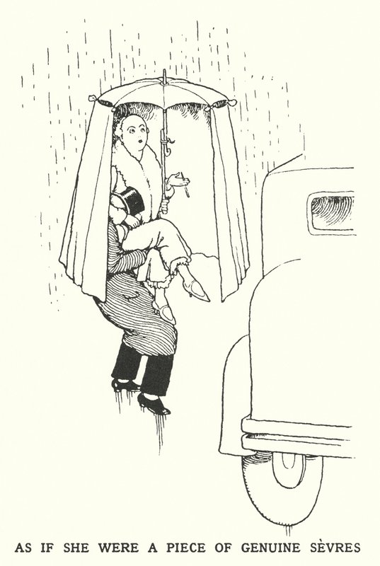 Som om hon vore ett stycke äkta sevres (litho) av William Heath Robinson