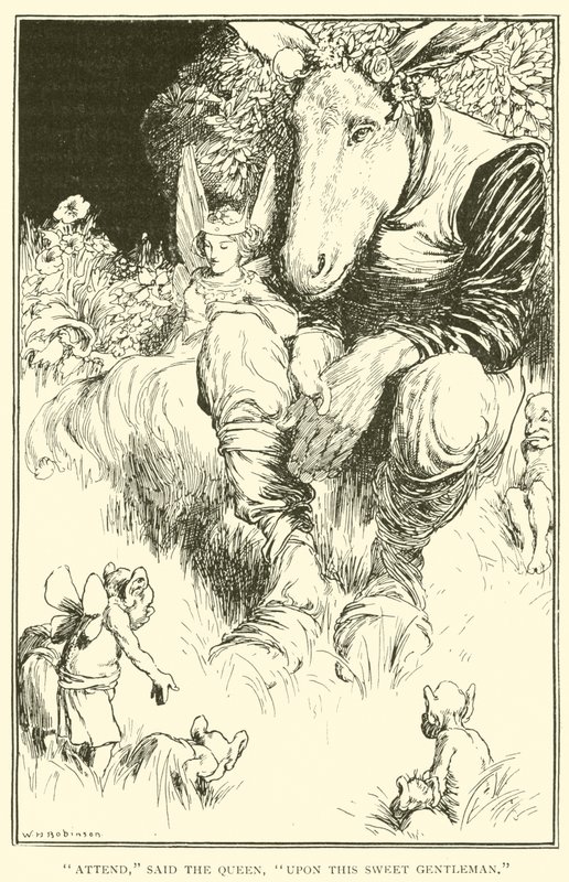 Var med, sade drottningen, på denna ljuva herre av William Heath Robinson