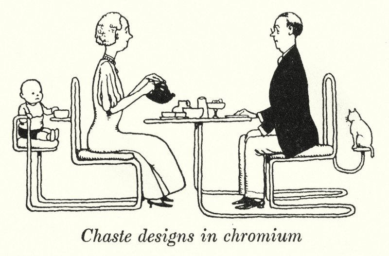 Kyska mönster i krom (litho) av William Heath Robinson