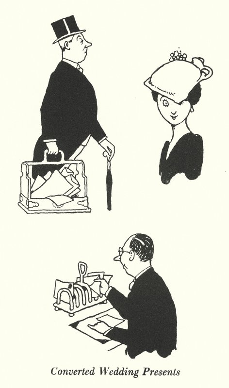 Konverterade bröllopspresenter (litho) av William Heath Robinson