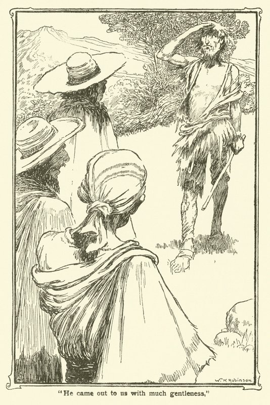 Illustration för Don Quijote (litho) av William Heath Robinson