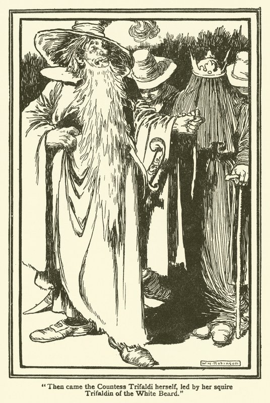 Illustration för Don Quijote (litho) av William Heath Robinson
