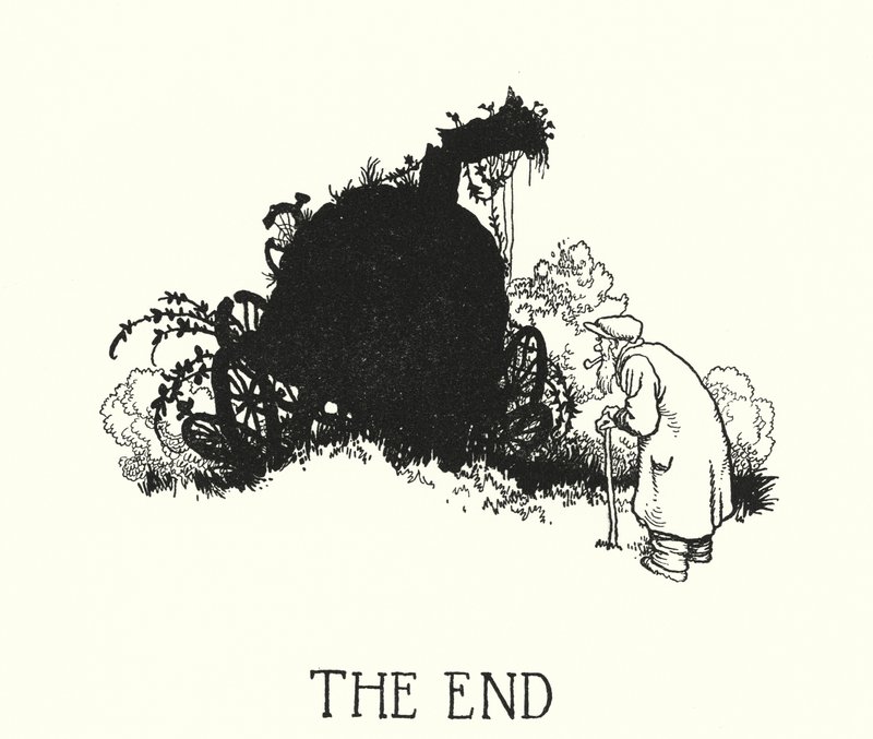 Illustration för Railway Ribaldry av W Heath Robinson (litho) av William Heath Robinson