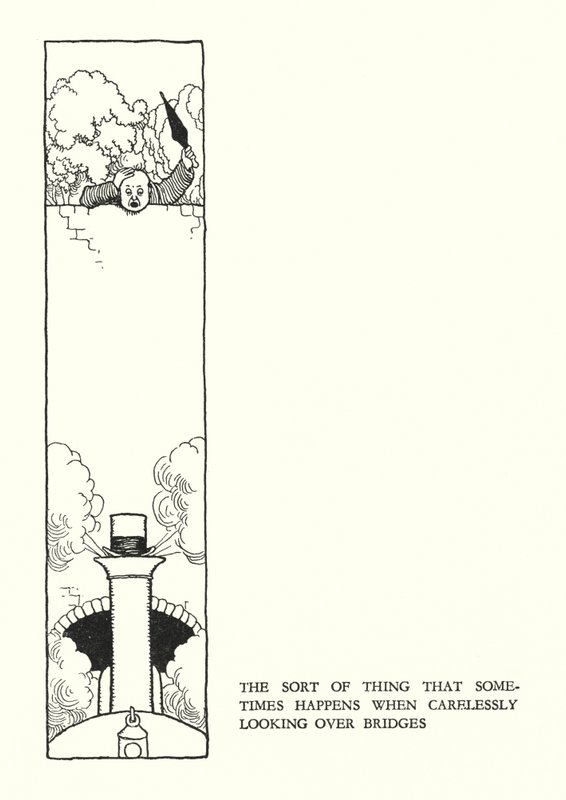 Illustration för Railway Ribaldry av W Heath Robinson (litho) av William Heath Robinson