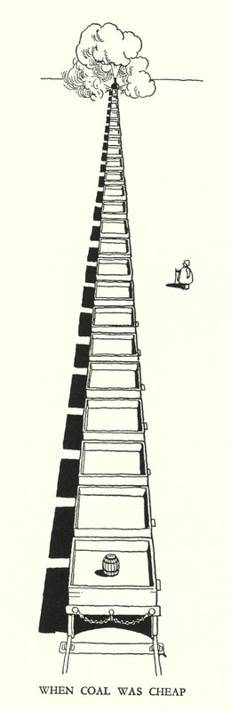 Illustration för Railway Ribaldry av W Heath Robinson (litho) av William Heath Robinson