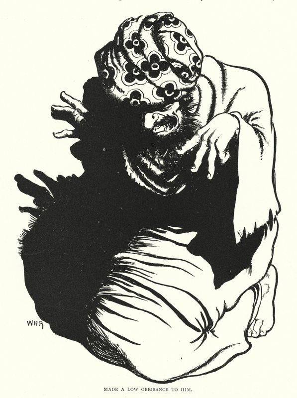 Gjorde en låg hyllning till honom (gravyr) av William Heath Robinson