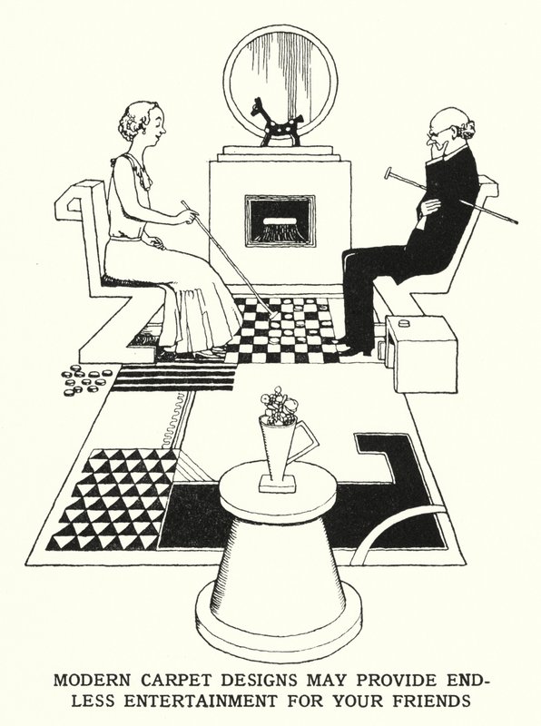 Modern mattdesign kan ge oändlig underhållning för dina vänner (litho) av William Heath Robinson