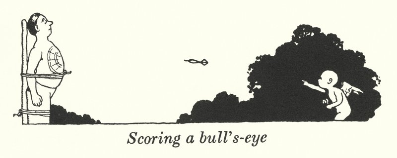 Göra ett öga (litho) av William Heath Robinson