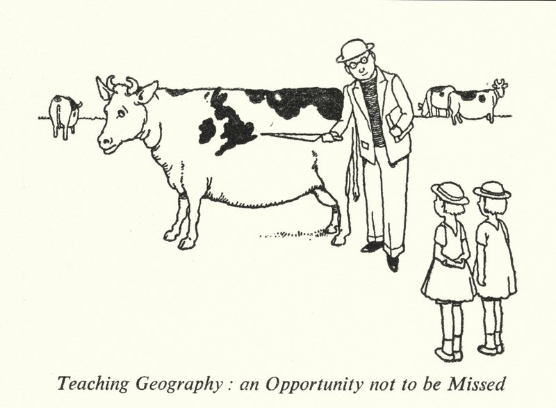 Undervisning i geografi, en möjlighet att inte missa (litho) av William Heath Robinson