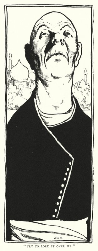 "Försök att behärska mig" (gravyr) av William Heath Robinson
