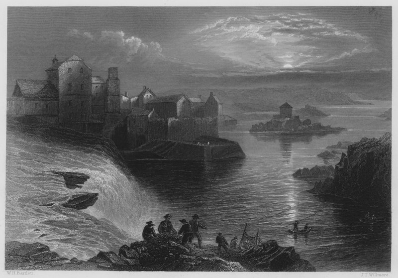 Ballyshannon (gravyr) av William Henry (after) Bartlett