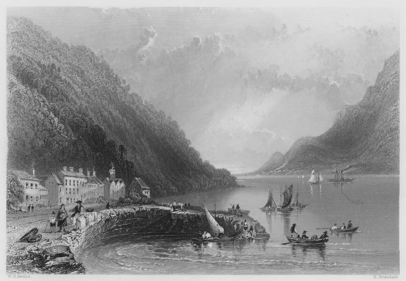 Ross-Trevor Pier (gravyr) av William Henry (after) Bartlett