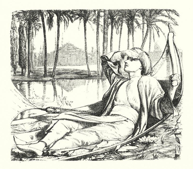 Minnen från de arabiska nätterna (gravyr) av William Henry (after) Hunt