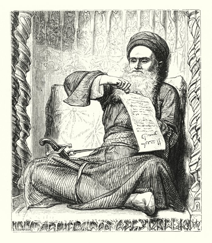 Minnen från de arabiska nätterna (gravyr) av William Henry (after) Hunt
