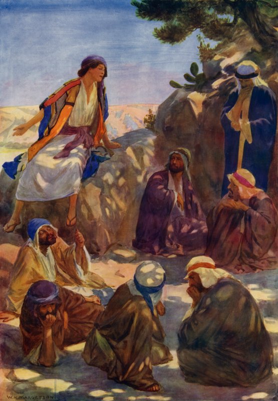 Joseph berättar sina drömmar (litho i färg) av William Henry (after) Margetson