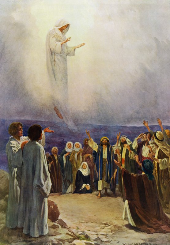 Vår Herres himmelsfärd (färg litho) av William Henry (after) Margetson