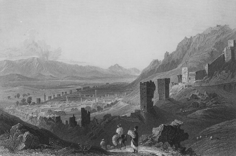 Antiokia från väst av William Henry Bartlett