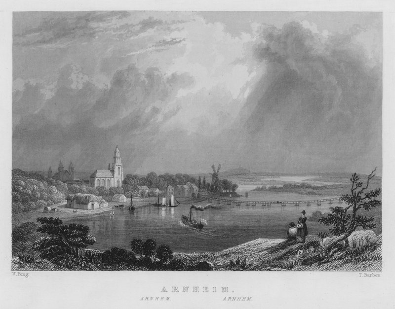 Arnheim (gravyr) av William Henry Bartlett