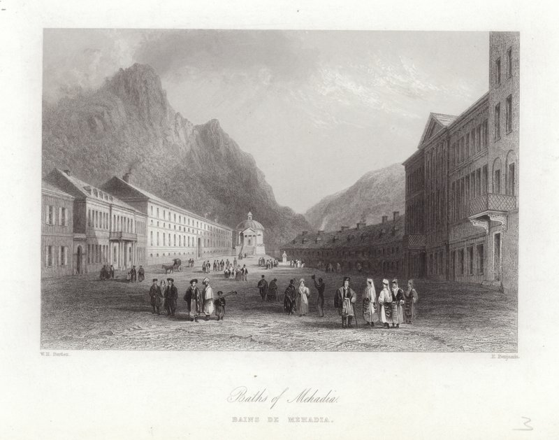 Mehadias bad av William Henry Bartlett