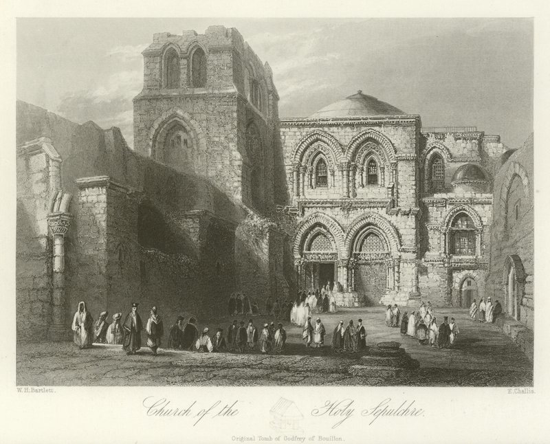 Heliga gravens kyrka, Jerusalem av William Henry Bartlett