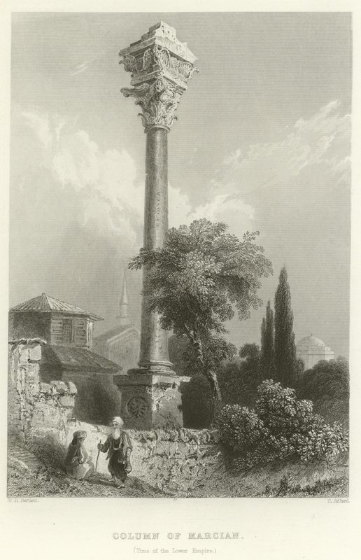 Kolumn av Marcian, Konstantinopel av William Henry Bartlett