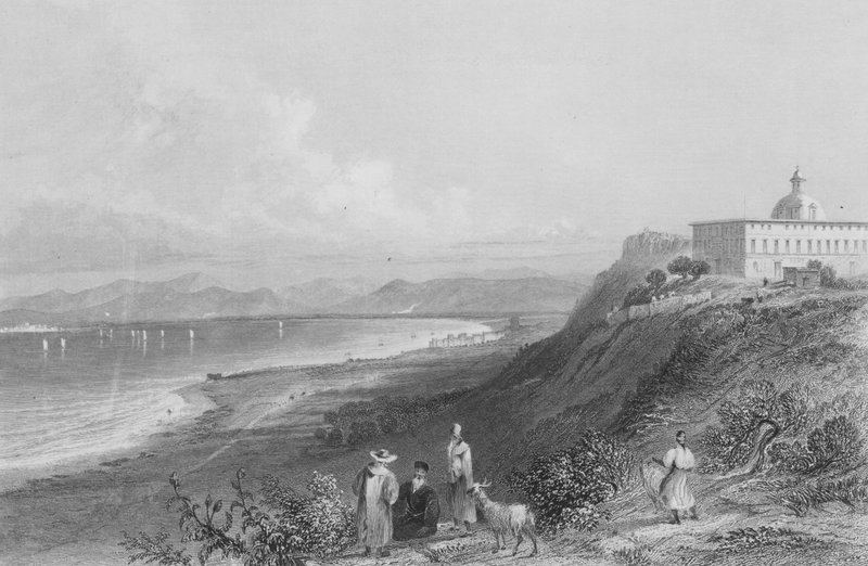 Klostret Mount Carmel av William Henry Bartlett