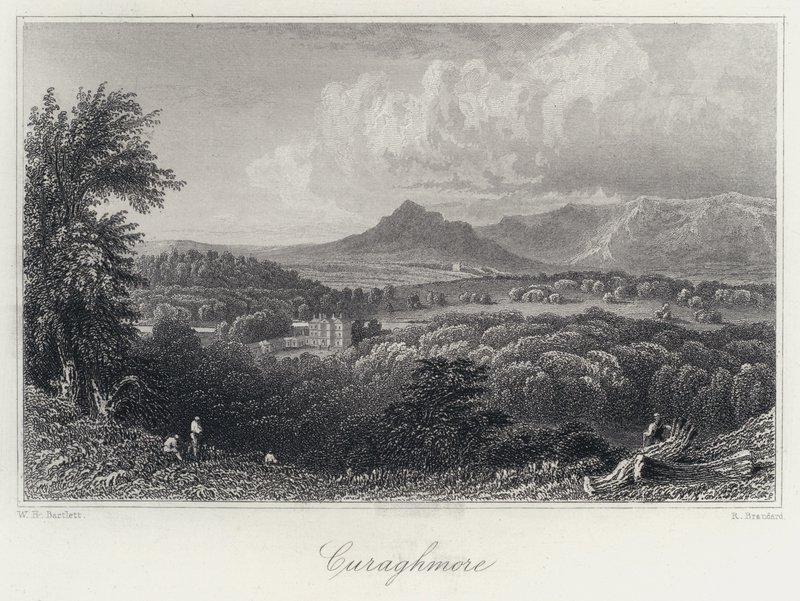 Curaghmore (gravyr) av William Henry Bartlett