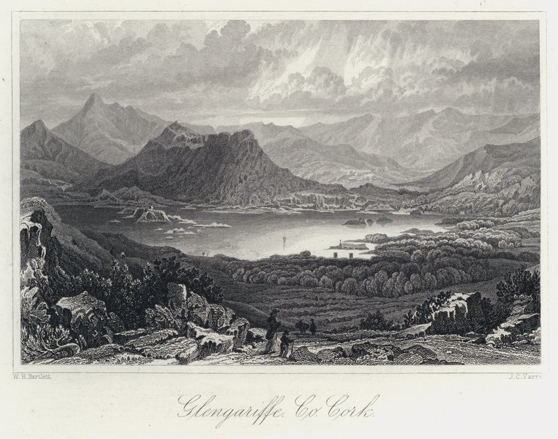 Glengariffe, Co Cork (gravyr) av William Henry Bartlett