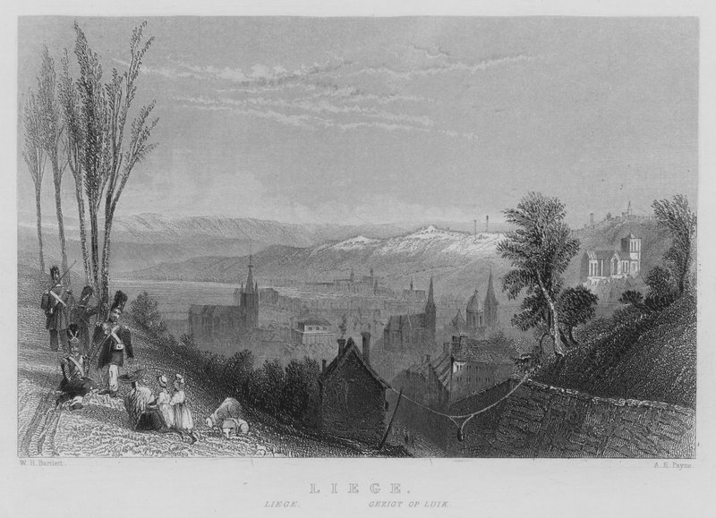 Liege (gravyr) av William Henry Bartlett