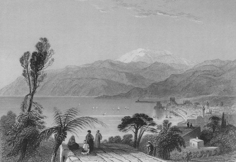 Libanonberget (gravyr) av William Henry Bartlett