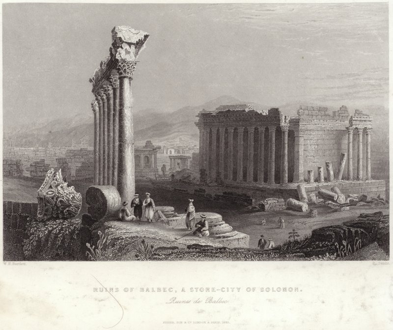 Ruinerna av Balbec av William Henry Bartlett