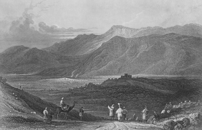 Byn Zgarti, Libanonberget av William Henry Bartlett