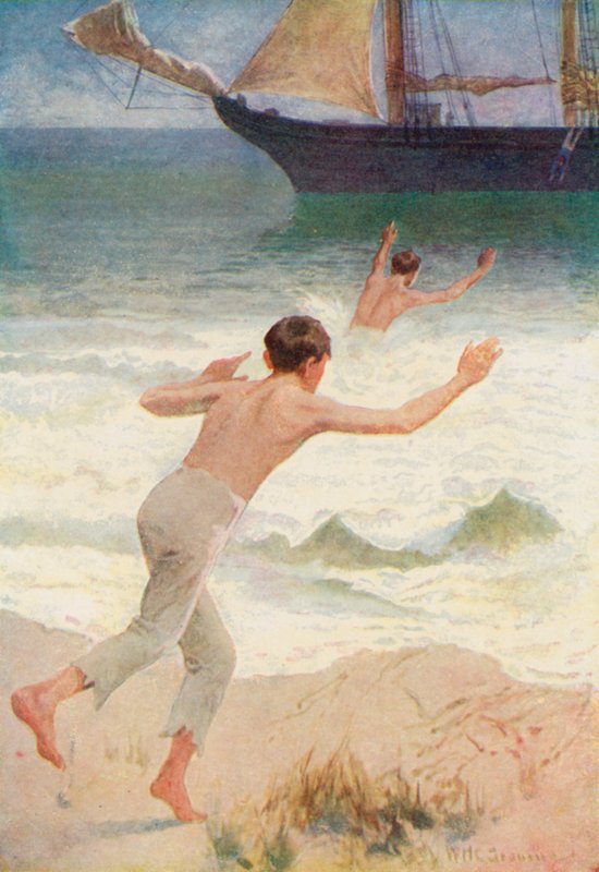 Jag hoppade överbord i samma ögonblick som Jack hoppade i havet. av William Henry Charles Groome