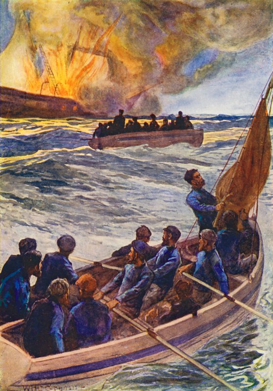 Illustration till The World of Ice or the Whaling Cruise of The Dolphin (färglitografi) av William Henry Charles Groome