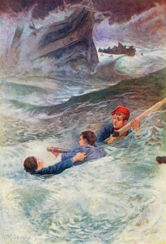 Att kämpa i det vilda havet av William Henry Charles Groome