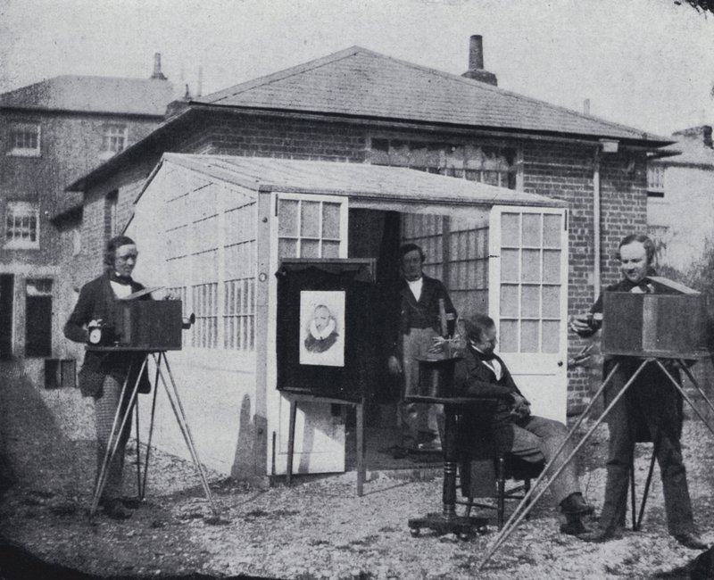 Talbots studio i Reading (s/v foto) av William Henry Fox Talbot