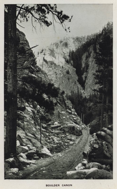 Canyons of Colorado: Boulder Canon (s/v foto) av William Henry Jackson