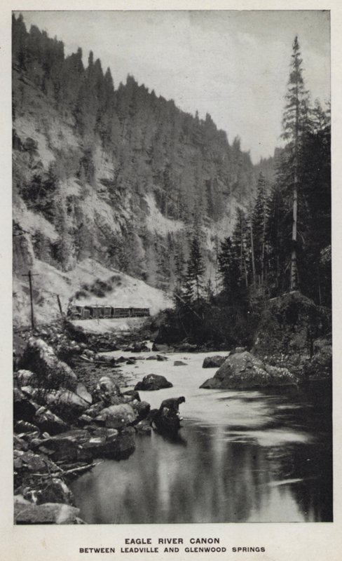 Canyons of Colorado: Eagle River Canon, Between Leadville och Glenwood Springs (s/v foto) av William Henry Jackson