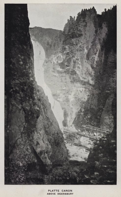 Canyons of Colorado: Platte Canon, Above Deansbury (s/v foto) av William Henry Jackson