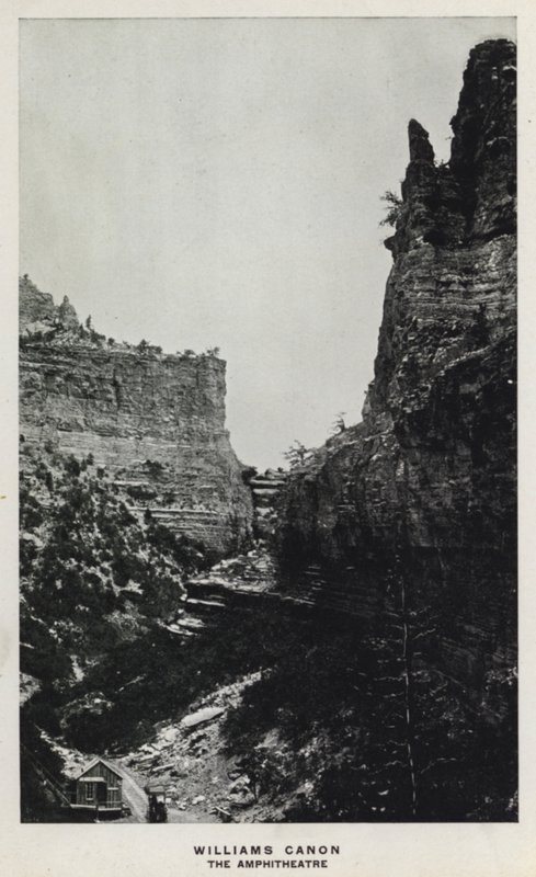 Canyons of Colorado: Williams Canon, The Amphitheatre (s/v foto) av William Henry Jackson