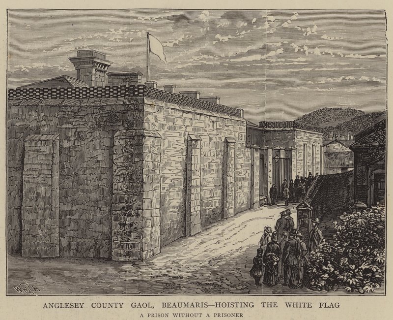 Anglesey County Gaol, Beaumaris, värd för den vita flaggan av William Henry James Boot