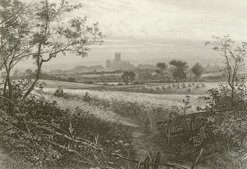 Canterbury Cathedral, från Harbledown av William Henry James Boot