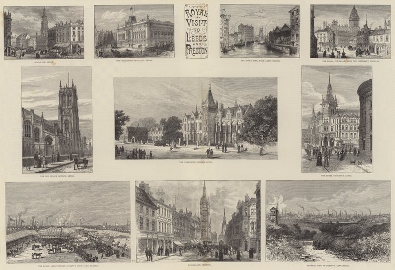 Kungligt besök i Leeds och Preston av William Henry James Boot