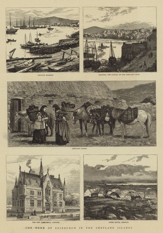 Hertigen av Edinburgh på Shetlandsöarna av William Henry James Boot