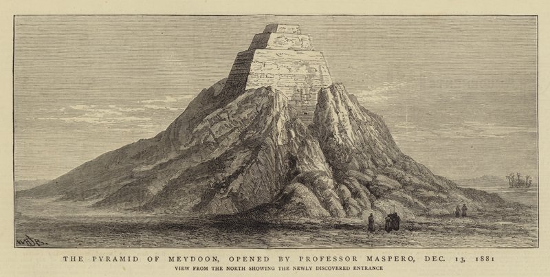Pyramid of Meydoon, öppnad av professor Maspero, 13 december 1881 av William Henry James Boot
